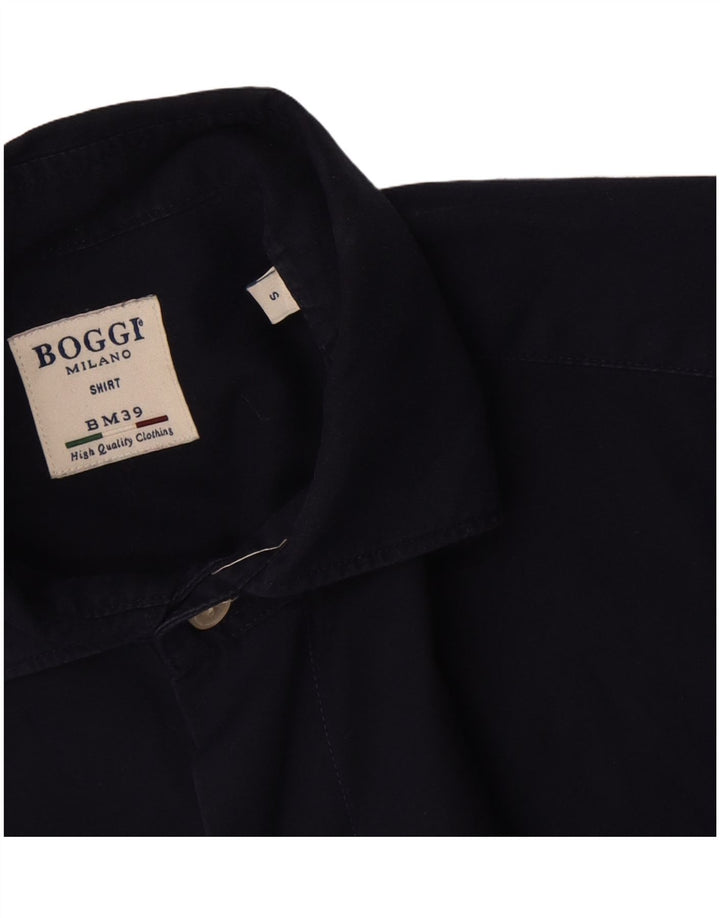 Ανδρικό πουκάμισο Boggi Μικρό Βαμβακερό Navy Blue