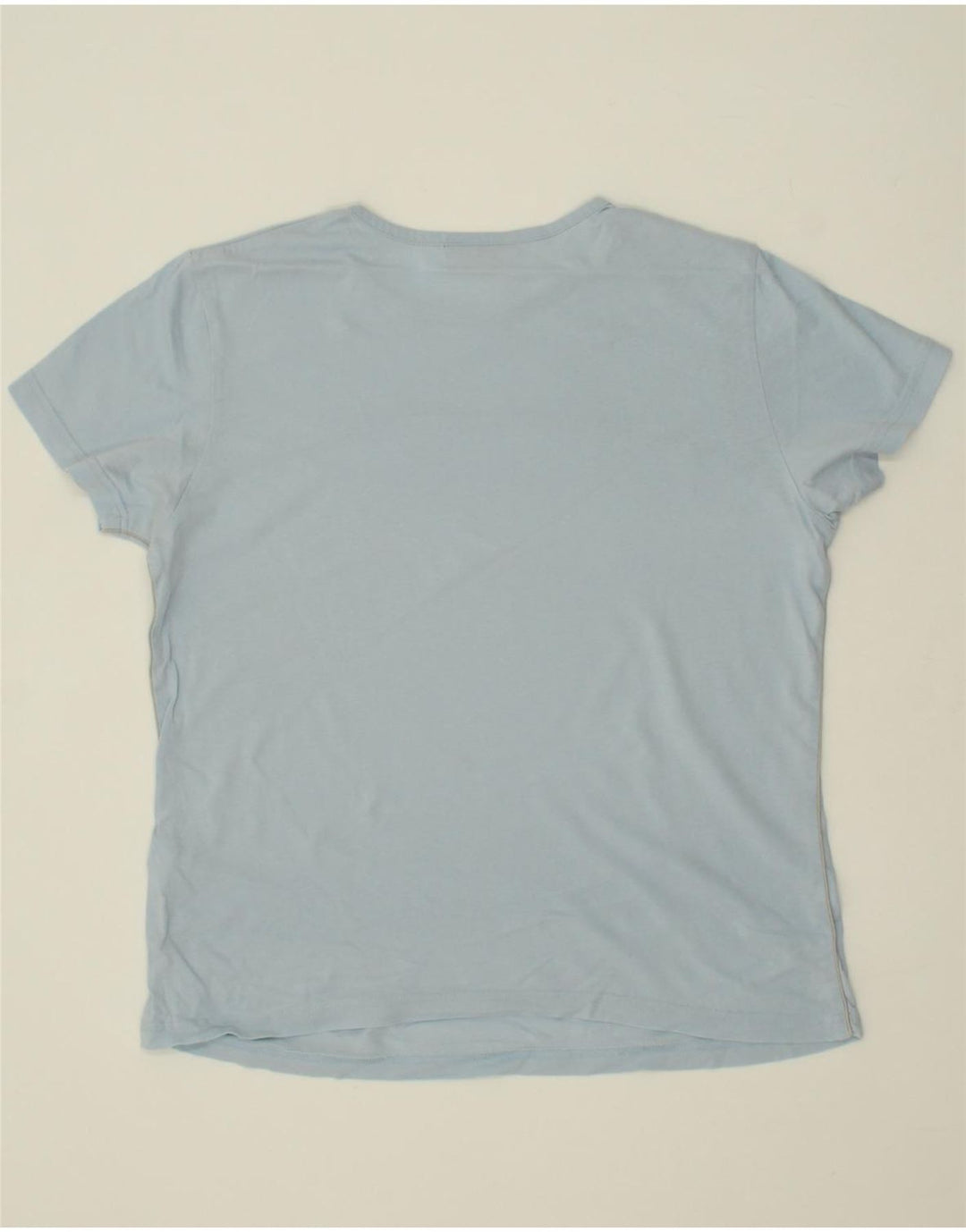 SERGIO TACCHINI Womens T-Shirt Top UK 14 Medium Blue Vintage Sergio Tacchini and Second-Hand Sergio Tacchini from Messina Hembry 