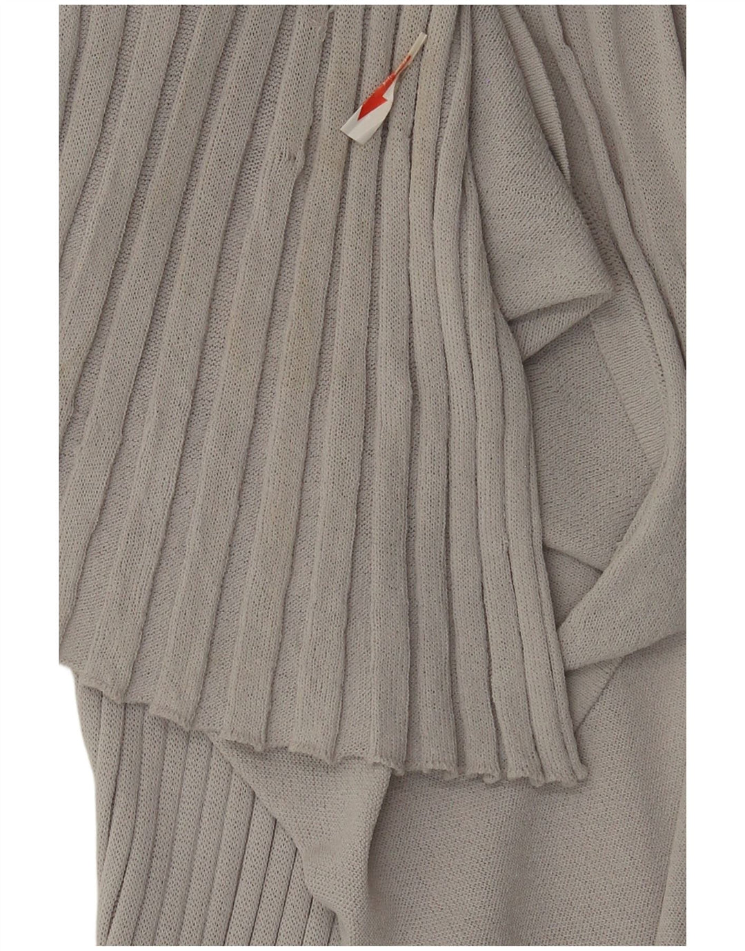 Zara Γυναικεία Longline See Through Cardigan Top 12 μεσαία γκρι βισκόζη