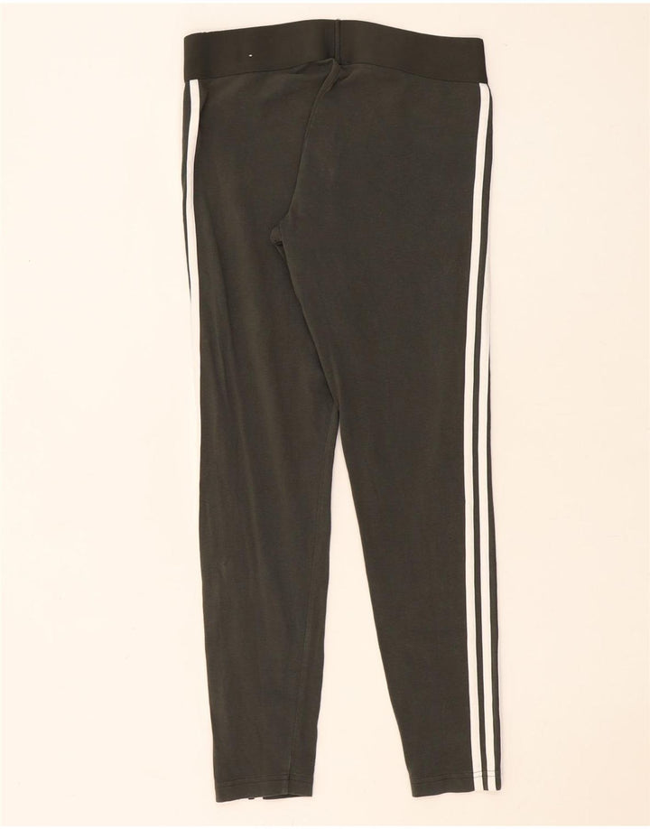 Γυναικείο κολάν Adidas UK 12/14 Μεσαίο βαμβάκι χακί