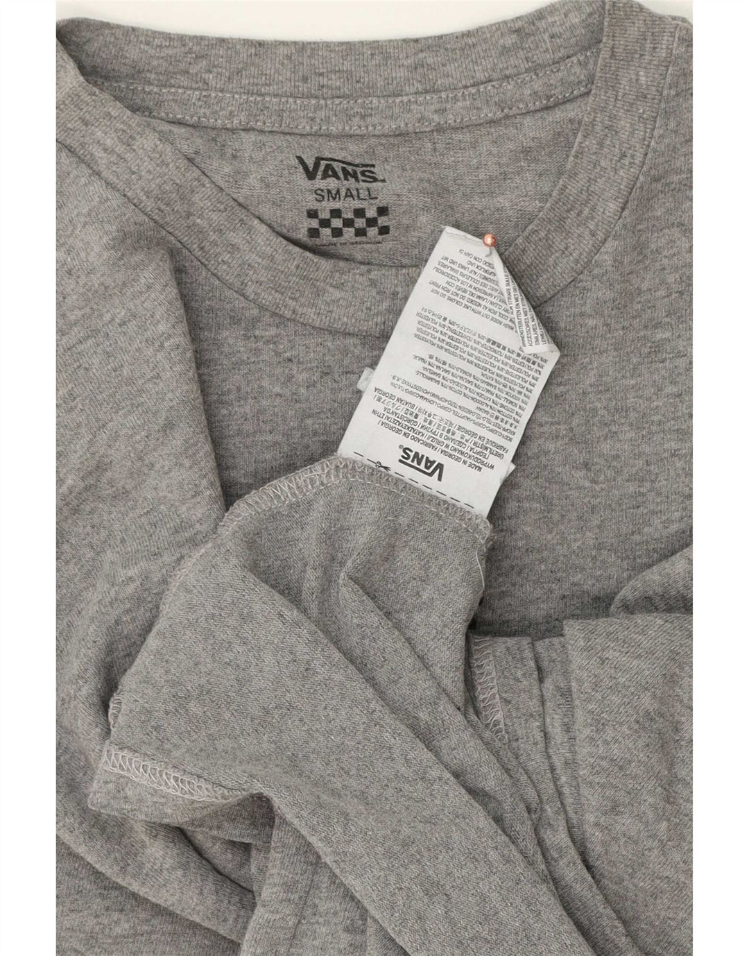 Ανδρικό T-Shirt Vans Μπλουζάκι από βαμβακερό μικρό γκρι χρώμα