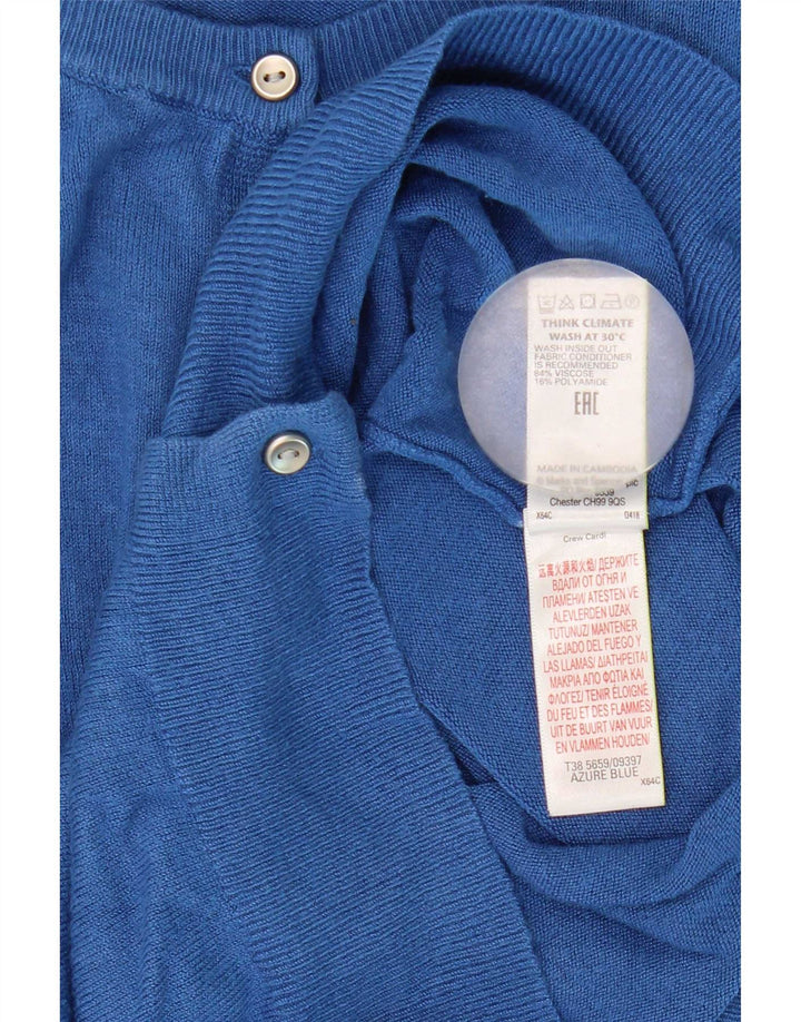 Marks & Spencer Γυναικεία Ζακέτα πουλόβερ UK 8 Small Blue Viscose
