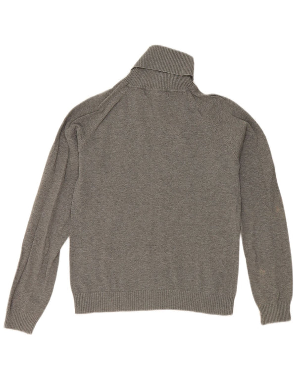 Zara Γυναικείο πουλόβερ με ρολό λαιμόκοψη UK 12 Medium Grey