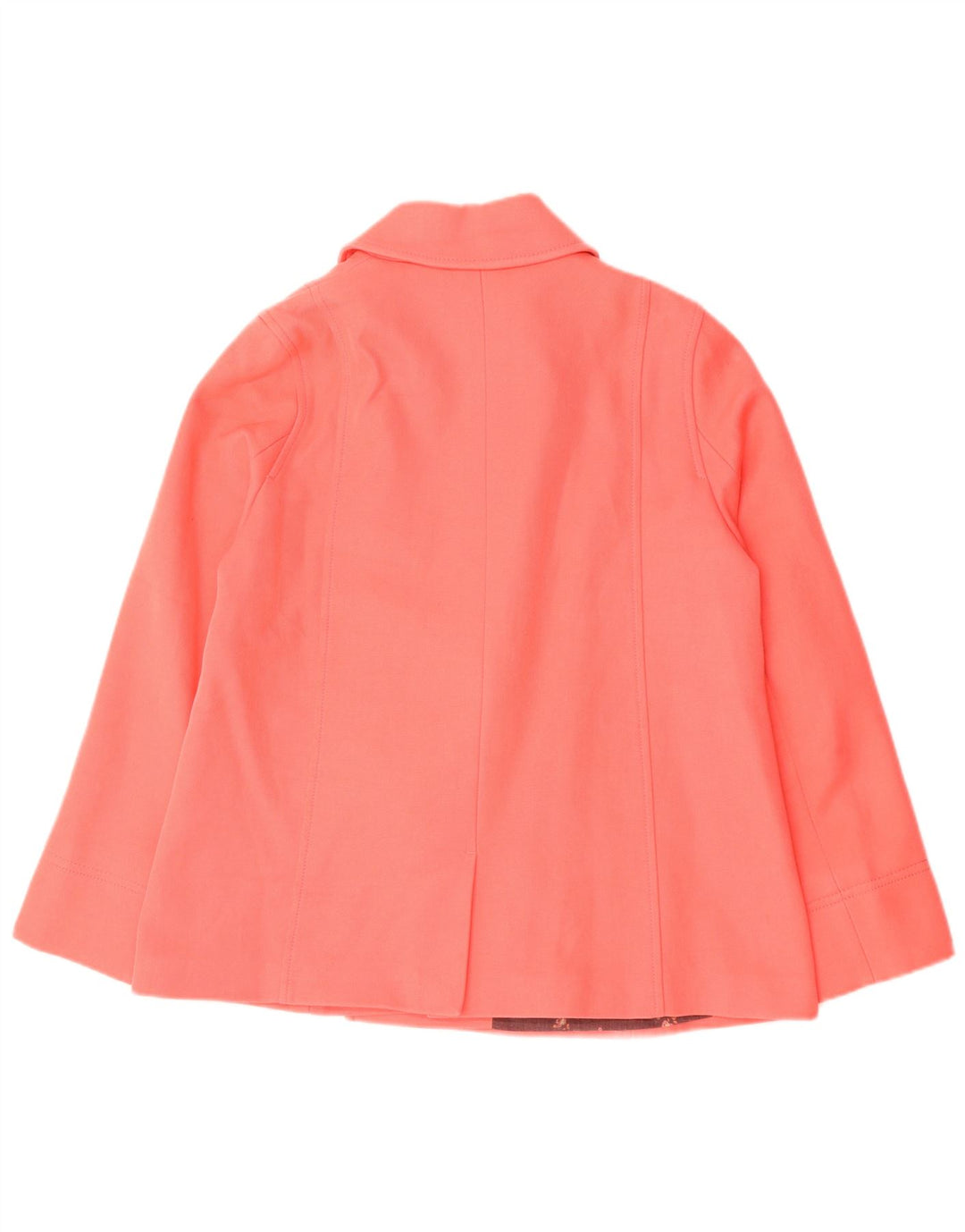 Cath Kidston Γυναικείο παλτό με διπλό στήθος μπιζελιού UK 14 μεγάλο ροζ βαμβακερό