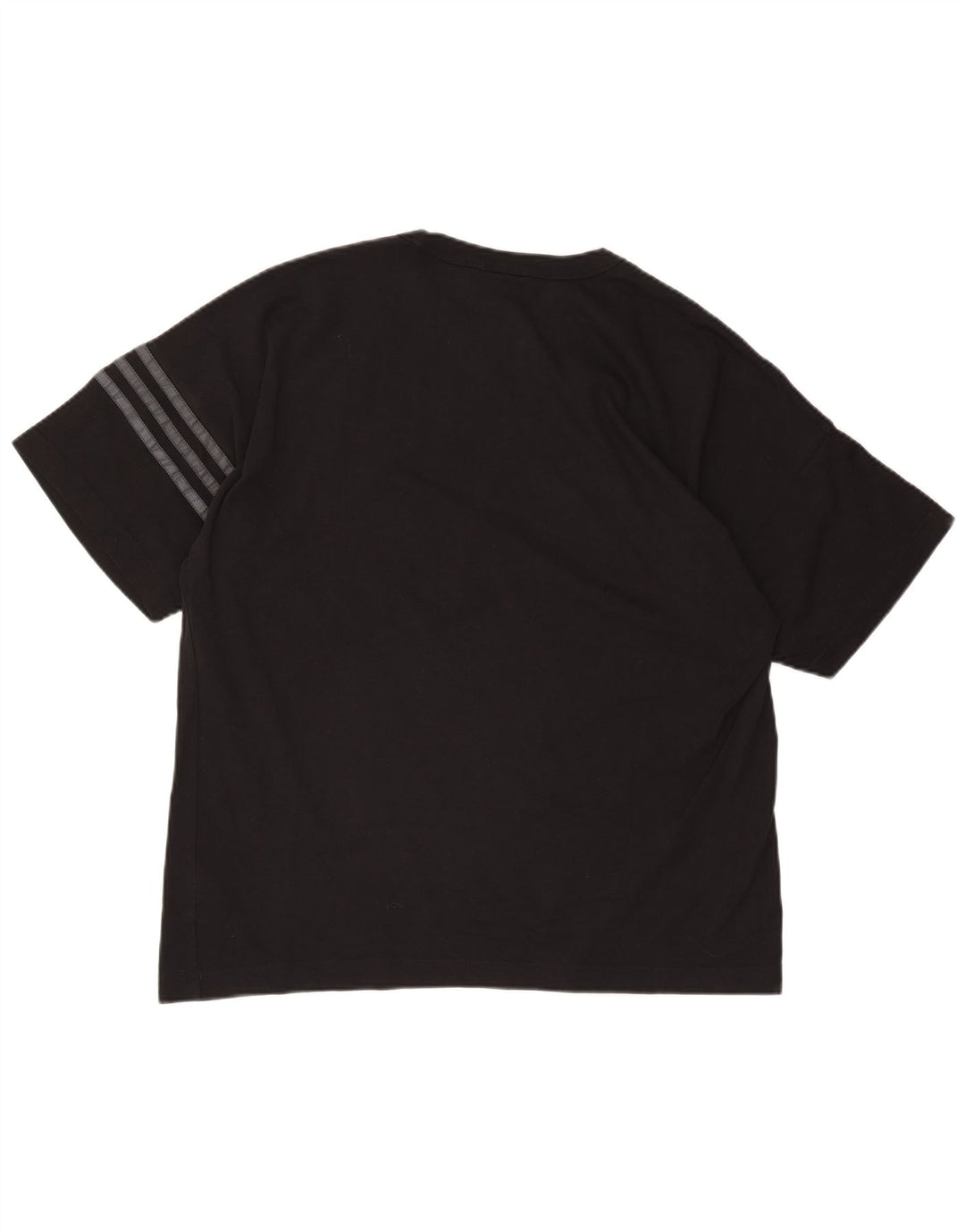 Ανδρικό T-Shirt Adidas Τοπ μεσαίο μαύρο βαμβακερό