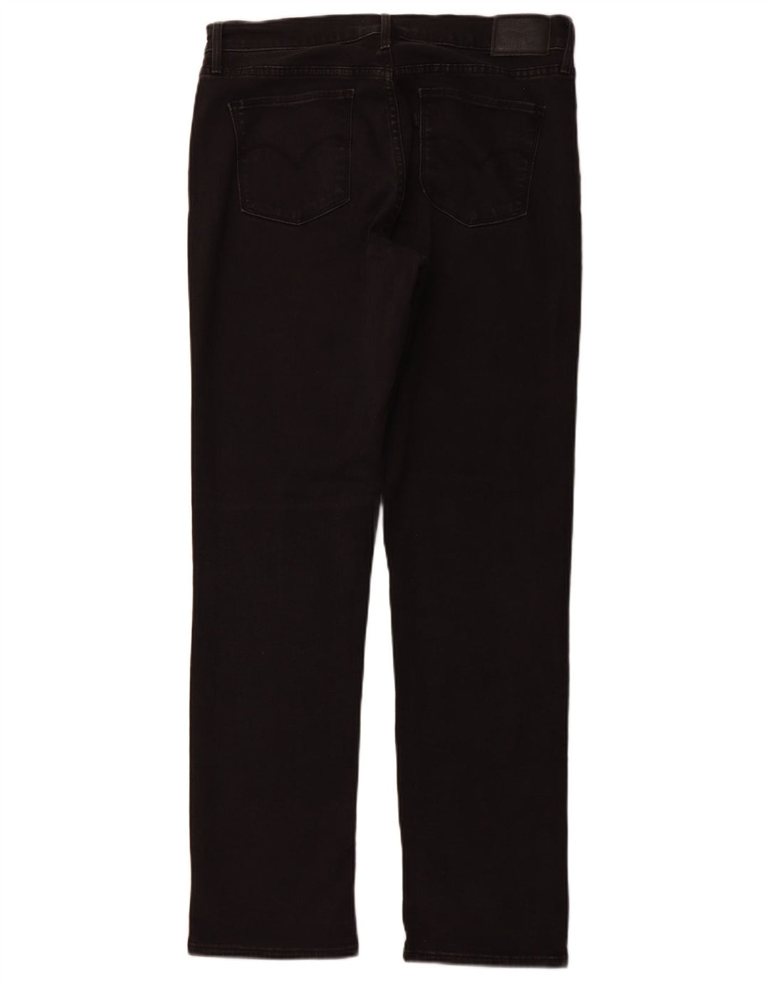 LEVI'S Womens 314 Shaping Straight Jeans W32 L32 Μαύρο βαμβακερό