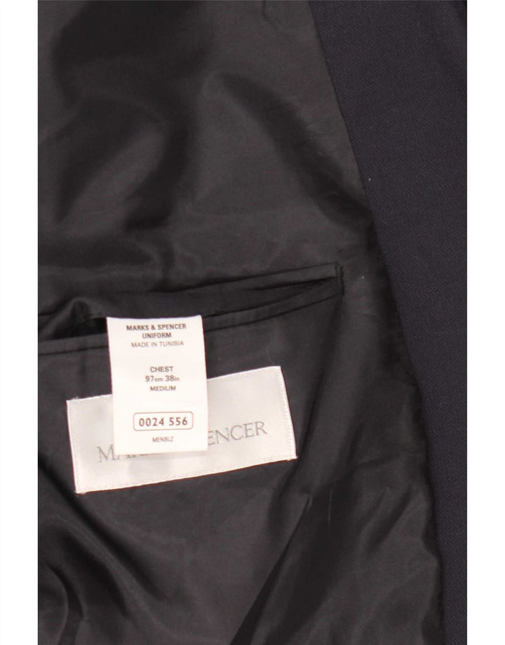 Marks & Spencer Ανδρικό μπλέιζερ με 2 κουμπιά μπουφάν UK 38 Medium Navy Blue