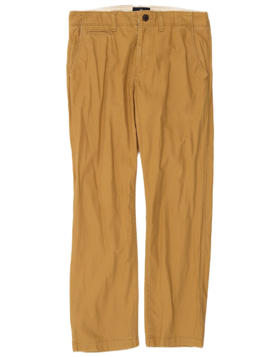 AMERICAN EAGLE Ανδρικό ίσιο παντελόνι Chino W32 L32 Καφέ βαμβακερό