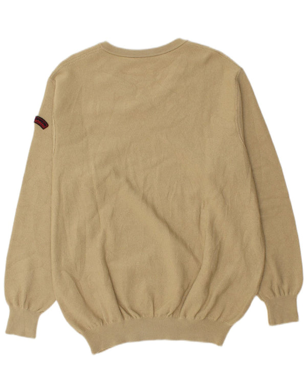 Ανδρικό πουλόβερ Les Copains με V λαιμόκοψη IT 56 XL Beige