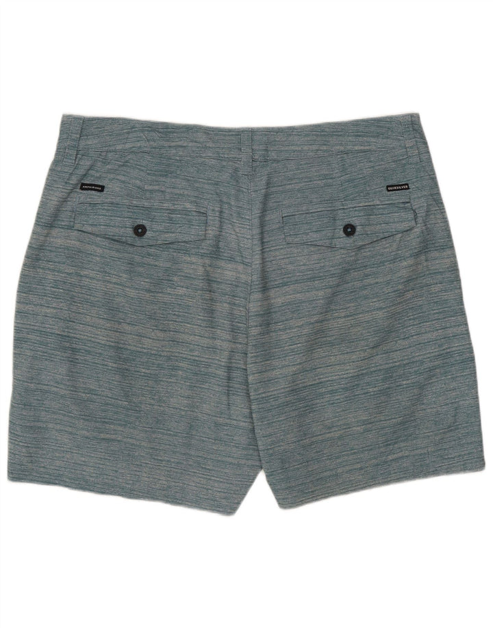 Ανδρικό σορτς Chino Quiksilver W33 με μεσαίο πράσινο ριγέ