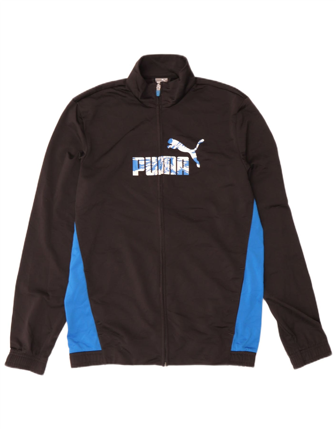Puma Boys Graphic αθλητική φόρμα Top Jacket 15-16 Years Black Colourblock