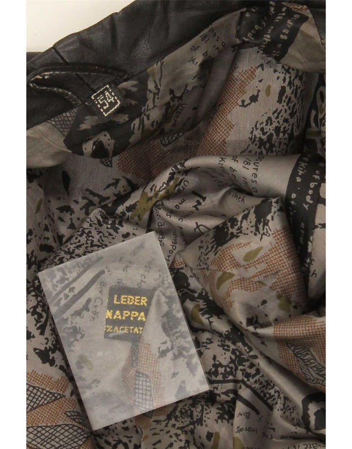 Vintage Ανδρικό Δερμάτινο Μπουφάν IT 54 2XL Μαύρο