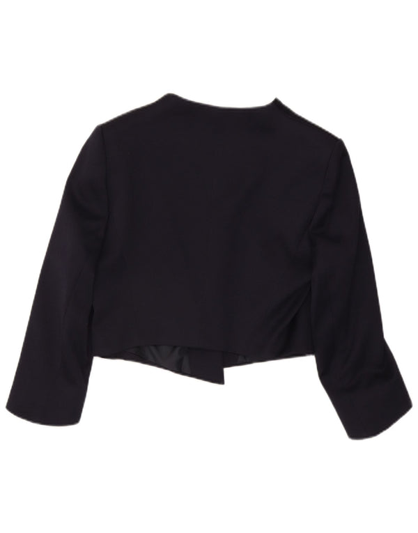Phase Eight Womens 3/4 Sleeve Open Bolero Jacket UK 14 Large Navy Blue