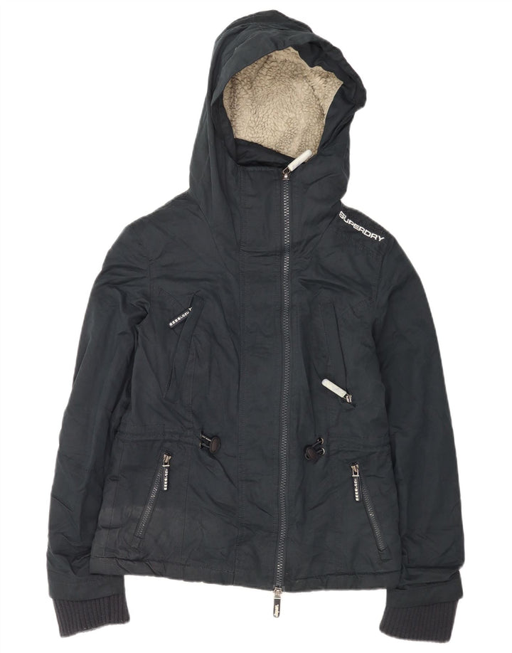Superdry Γυναικείο Μπουφάν αντιανεμικό γραφικό UK 10 Small Navy Blue