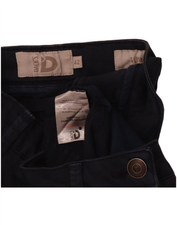 DACK'S Γυναικεία Slim Fit Casual Παντελόνι IT 42 Medium W30 L29 Navy Blue