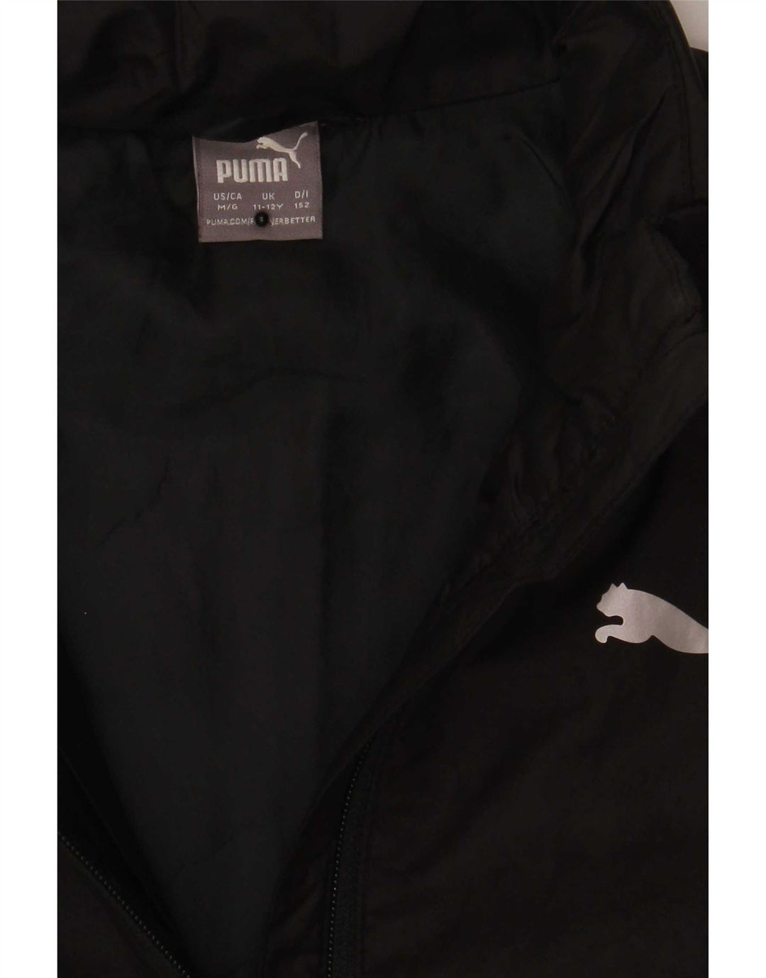 Puma Boys Graphic Padded Jacket 11-12 Years Μαύρο