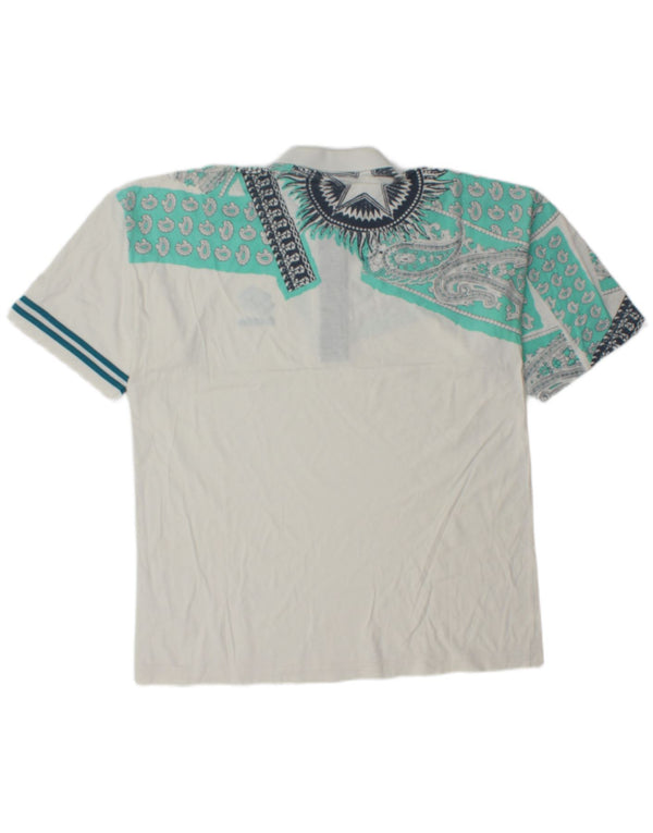 Ανδρικό Lotto Graphic Polo Shirt XL Λευκό Paisley Βαμβακερό