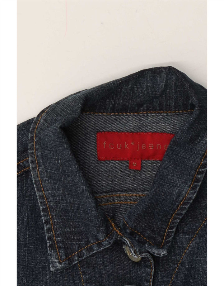 Fcuk Γυναικείο Τζιν Μπουφάν UK 12 Medium Blue