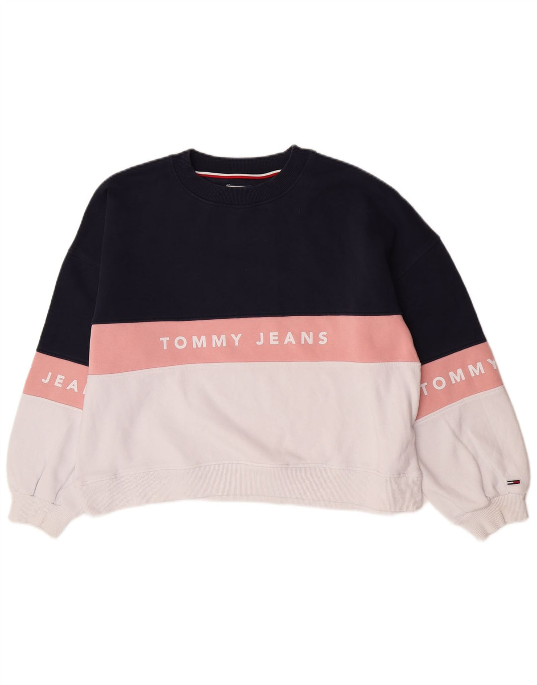 Γυναικεία φούτερ Tommy Hilfiger Graphic Jumper UK 14 Medium Navy Blue