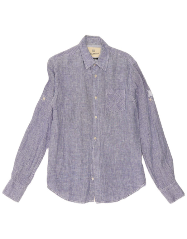 Ανδρικό πουκάμισο Scotch & Soda Small Blue Houndstooth