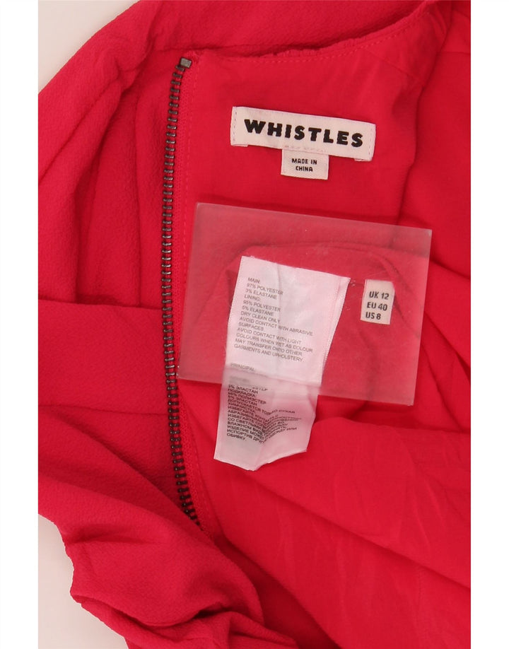 Γυναικείο φόρεμα Whistles UK 12 μεσαίο κόκκινο πολυεστέρα