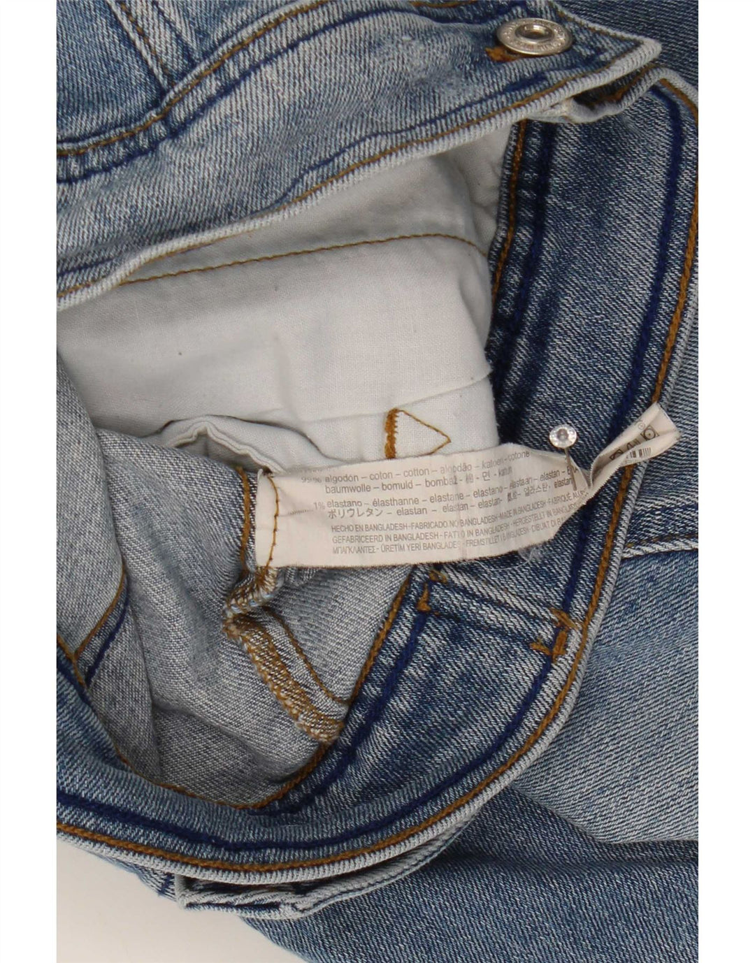 Zara Γυναικείο Τζιν Μπουφάν UK 12 Medium Blue Cotton