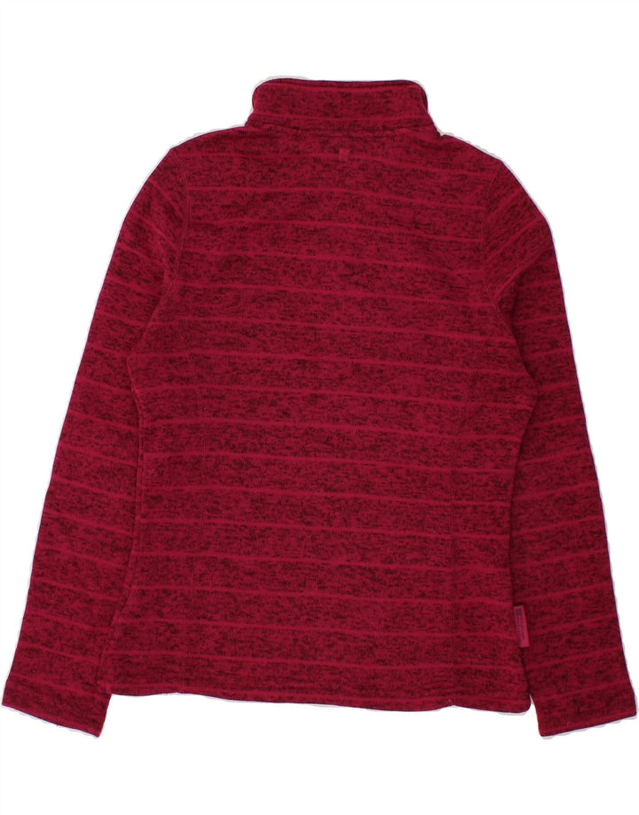 MOUNTAIN WAREHOUSE Womens Zip Neck Sweatshirt Jumper UK 10 Small Maroon Vintage Mountain Warehouse and Second-Hand Mountain Warehouse from Messina Hembry 