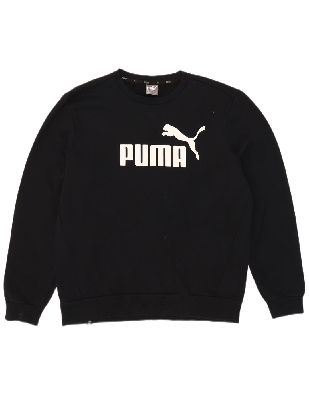Ανδρικό γραφικό φούτερ Puma Jumper μεγάλο μαύρο βαμβακερό