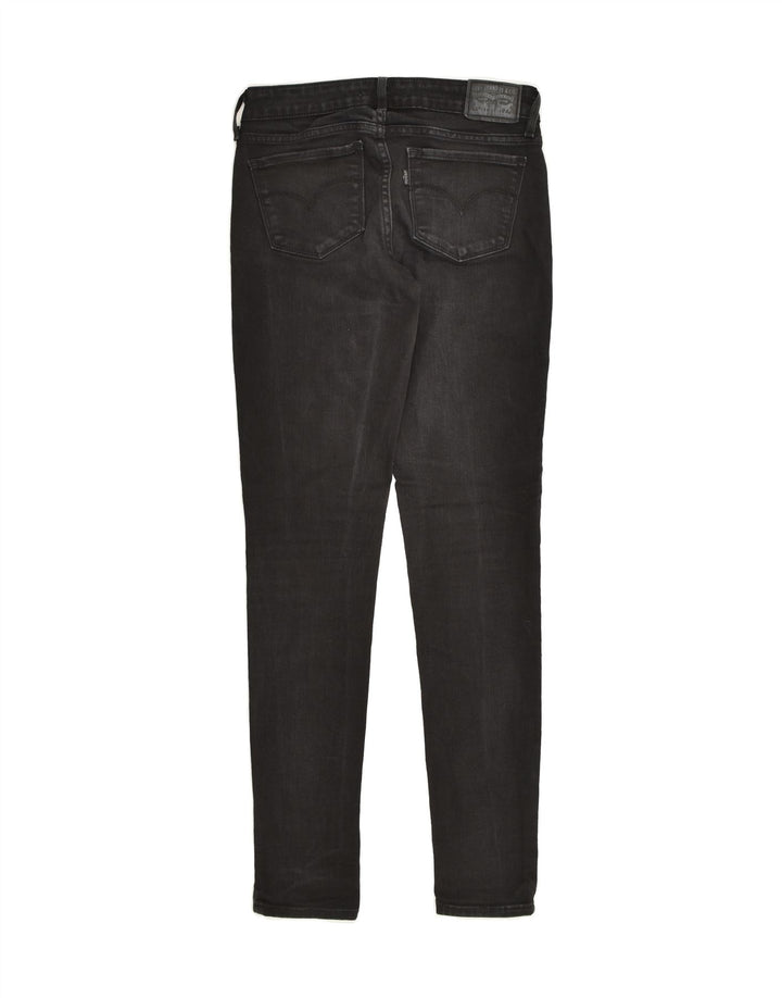 LEVI'S Womens 711 Skinny Jeans W25 L29  Black Cotton | Vintage Levi's | Thrift | Second-Hand Levi's | Used Clothing | Messina Hembry 