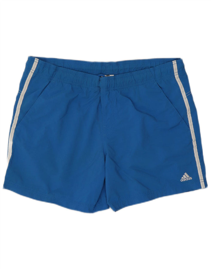 Ανδρικό σορτς κολύμβησης Adidas, μεσαίο μπλε πολυαμίδιο