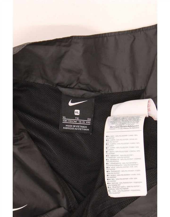 Μπουφάν Nike Boys αθλητική φόρμα 13-14 ετών XL μαύρο πολυεστέρα