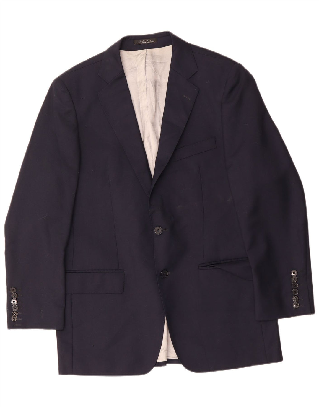 Zara Ανδρικό σακάκι μπλέιζερ με 2 κουμπιά EU 54 XL Navy Blue