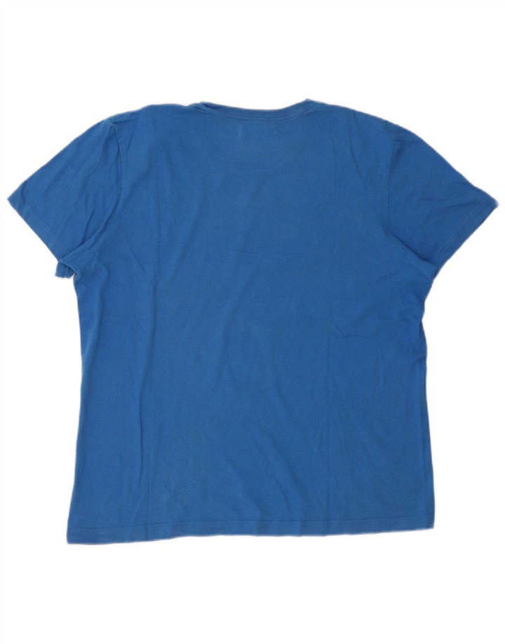 Ανδρικό γραφικό T-Shirt Adidas Top Large Blue