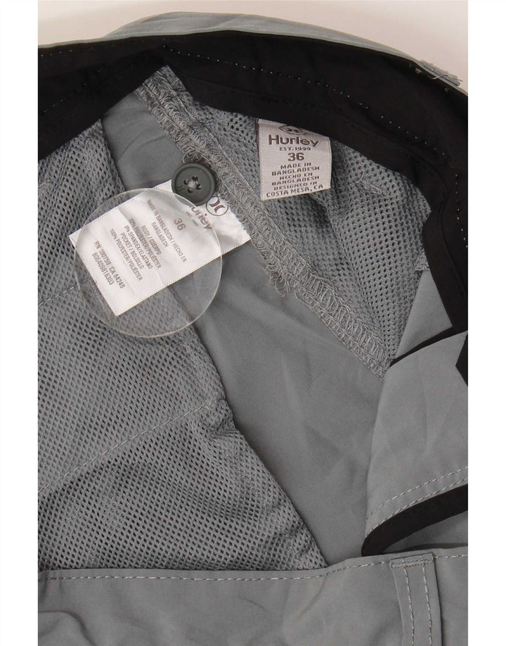 Ανδρικό σορτς chino Hurley W36 μεγάλο γκρι πολυεστέρα