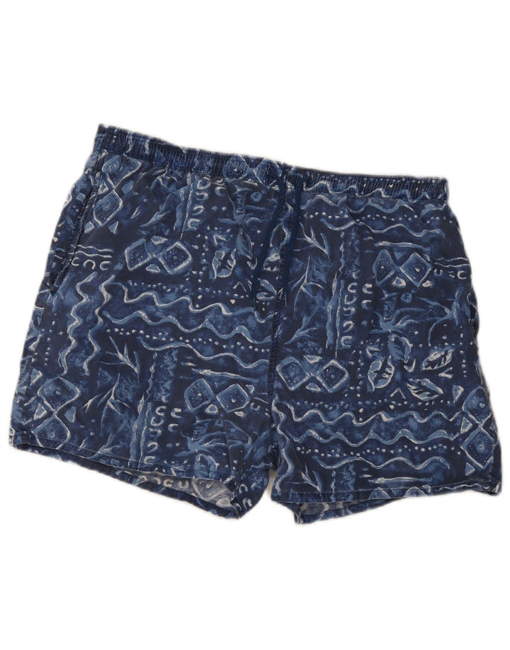 Ανδρικό σορτς κολύμβησης Marks & Spencer μεγάλο navy μπλε γεωμετρικό