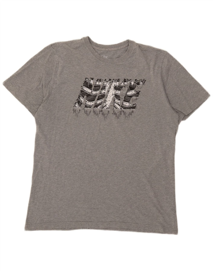 Ανδρικό μπλουζάκι με γραφικά Nike Standard Fit Top XL Grey