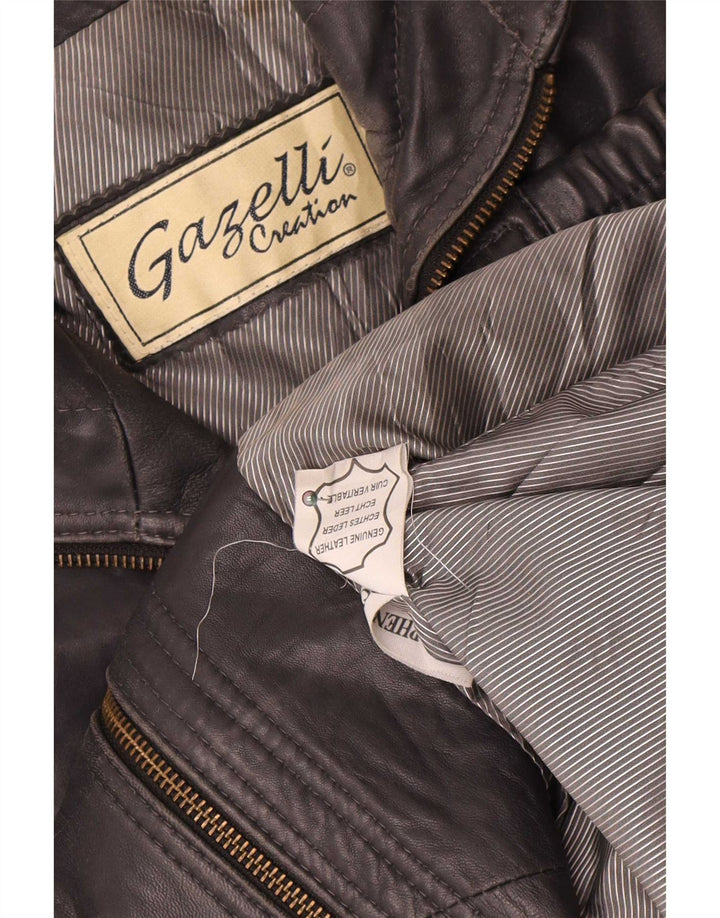 Gazelli Ανδρικό Δερμάτινο Μπουφάν UK 44 2XL Μαύρο