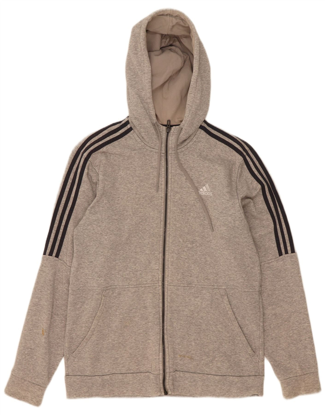 Ανδρικό πουλόβερ Adidas με κουκούλα 3D Arc, Μεσαίο γκρι βαμβακερό