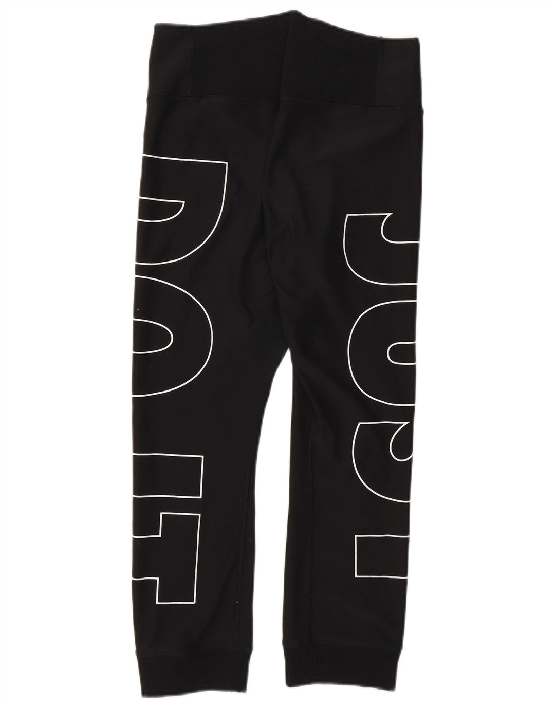 Γυναικεία NIKE Dri Fit Graphic αθλητική φόρμα παντελόνι Joggers UK 8 Small Black