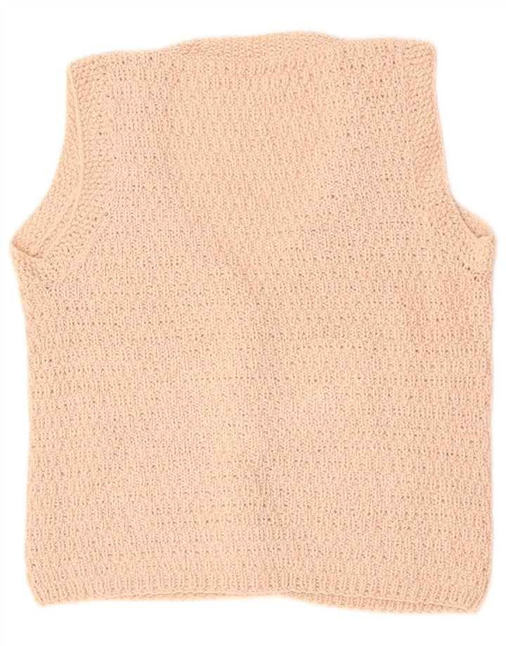 Γυναικείο Αμάνικο Ζακέτα VINTAGE UK 14 Medium Beige