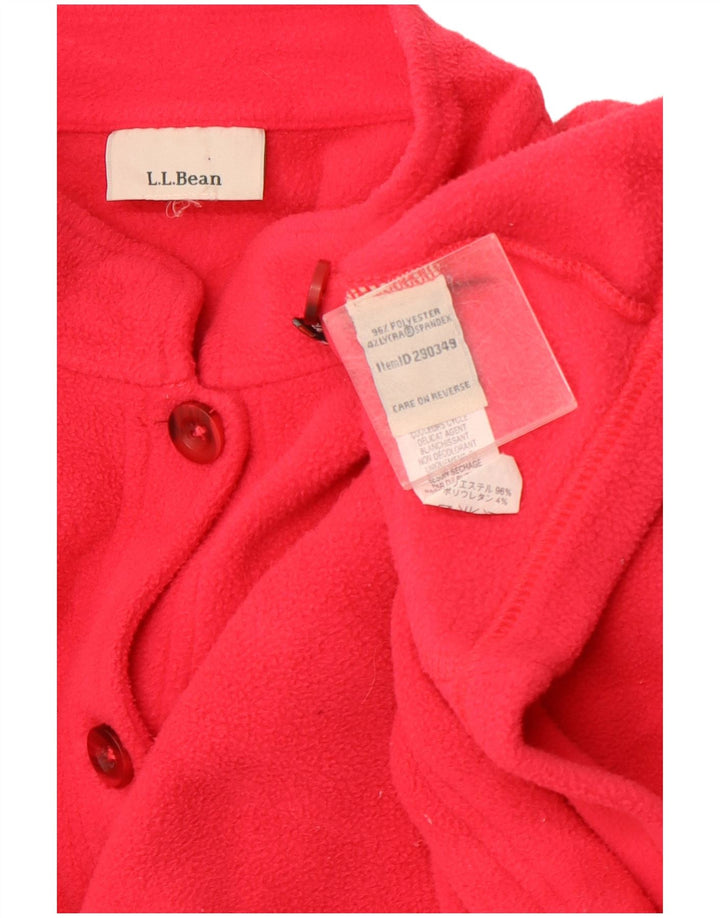 L.L.BEAN Γυναικείο Fleece Jacket UK 16 Large Pink Polyester
