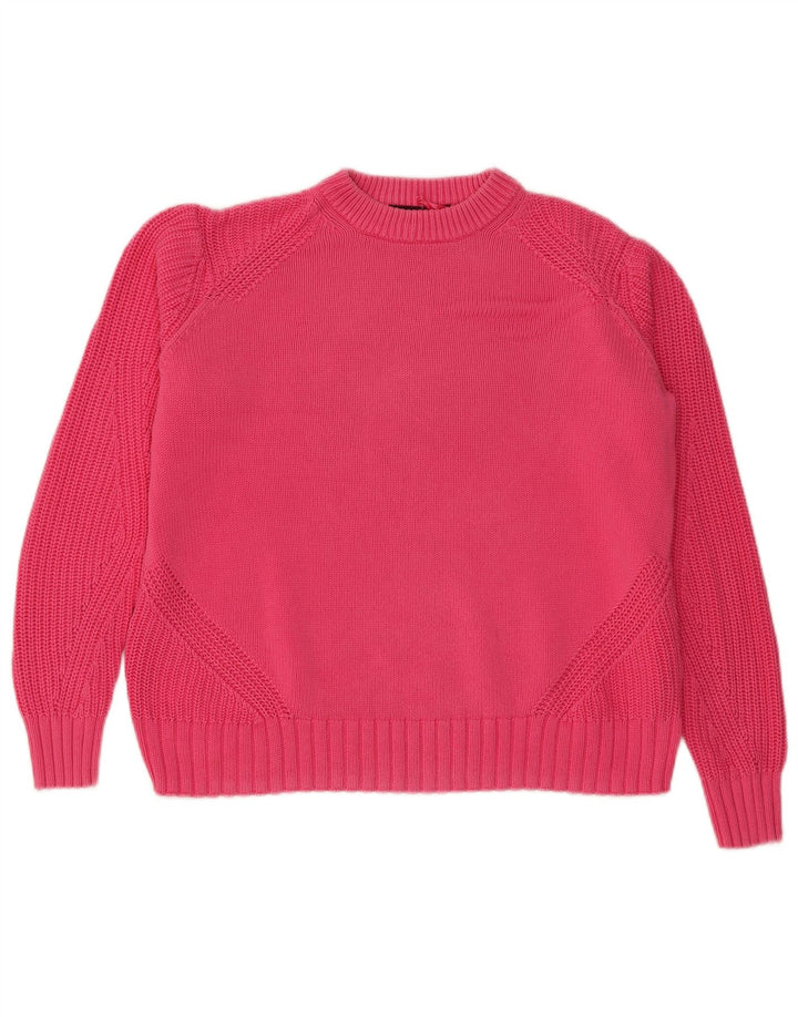 Marks & Spencer Γυναικείο πουλόβερ υπερμεγέθη Crew Neck Jumper UK 14 Medium Pink