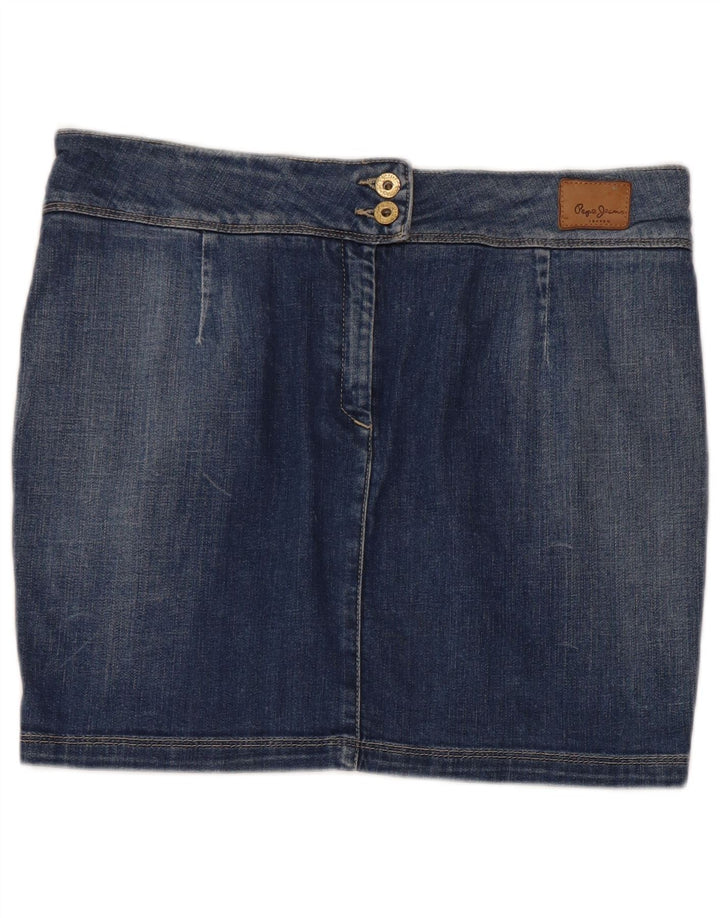 PEPE Jeans Γυναικεία Τζιν Μίνι Φούστα Μεγάλη W32 Μπλε Βαμβακερή