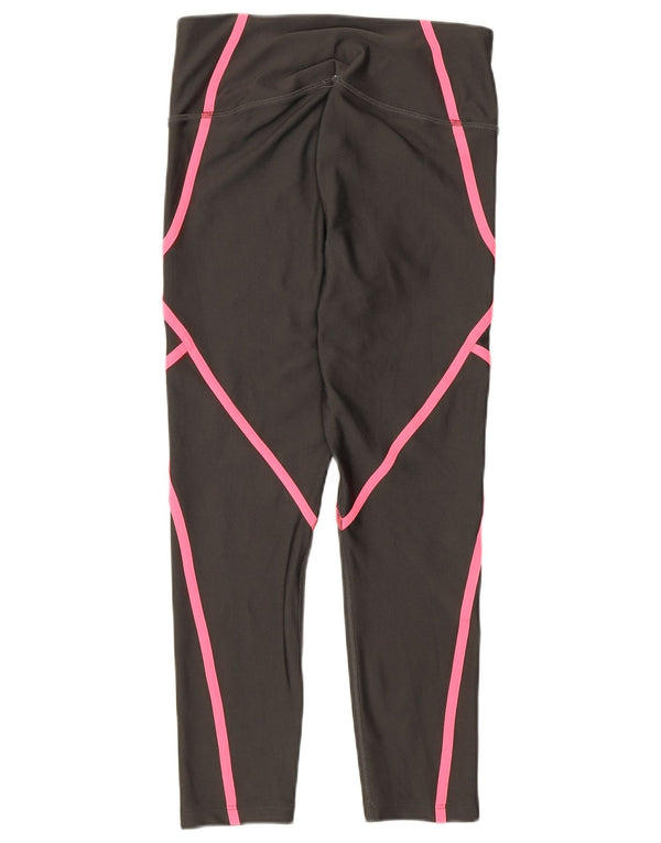 Under Armour Γυναικεία Heat Gear Capri leggings UK 12 Medium Grey Colourblock