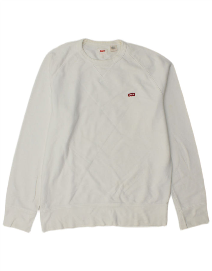 Ανδρικό φούτερ Levi's Jumper Μικρό λευκό βαμβακερό