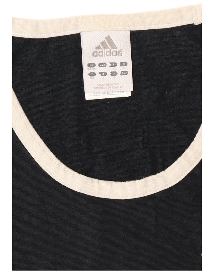 Ανδρικό γιλέκο ADIDAS τοπ UK 34/36 Small μαύρο βαμβακερό