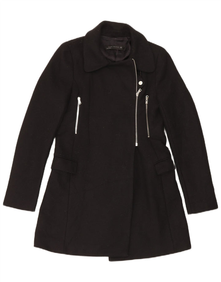 Zara Γυναικείο Παλτό UK 6 XS Μαύρο