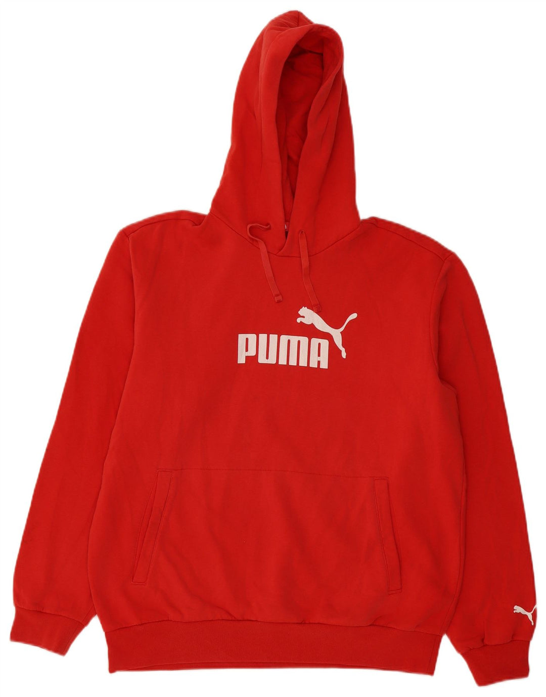 Ανδρικό γραφικό κουκούλα Puma, μεσαίο κόκκινο