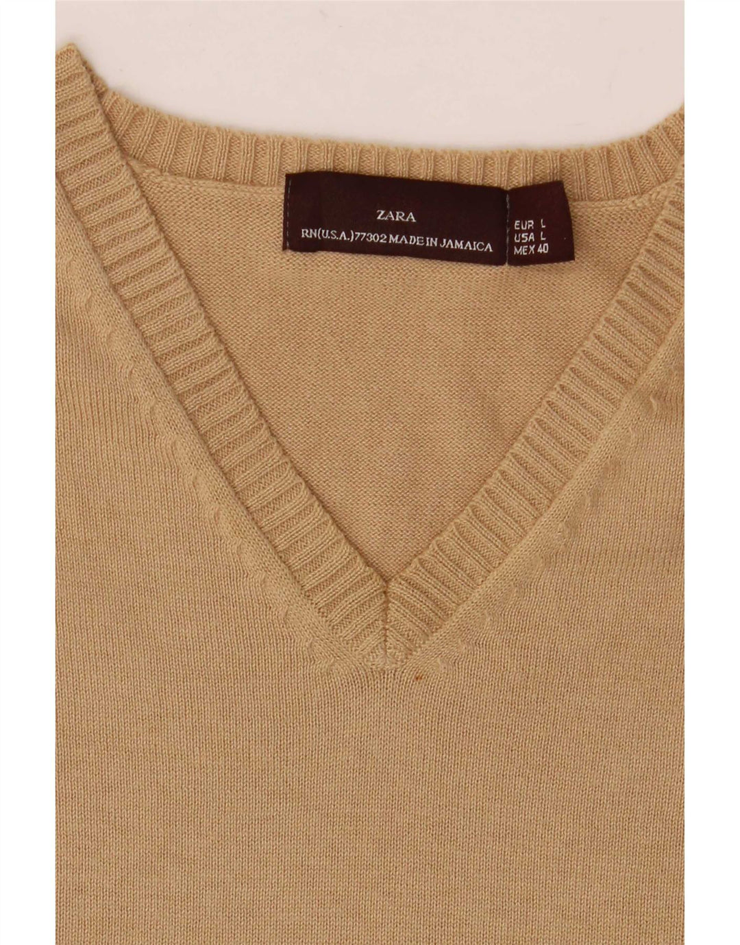 Zara Ανδρικό Γιλέκο Tank Top Large Beige