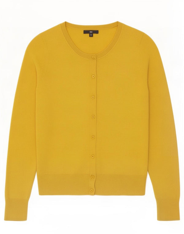 Γυναικείο πουλόβερ Gap Crop Cardigan UK 10 Small Yellow Cotton